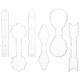 DIY Leather Keychain Acrylic Templates(FIND-WH0420-105B)-1