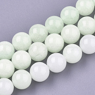 Synthetic Luminous Stone Beads Strands, Round, Honeydew, 8mm, Hole: 1mm, about 48pcs/strand, 14.5 inch(G-S200-08C)