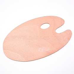 Wooden Color Palette, Oval, BurlyWood, 29.8x19.9x0.25cm, Hole: 30.5x44.5mm(WOOD-WH0010-25)
