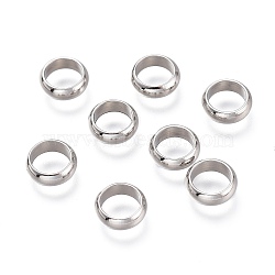 201 Stainless Steel Spacer Beads, Ring, Stainless Steel Color, 7x2.5mm, Inner Diameter: 5mm(STAS-M283-07P-B)