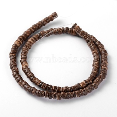 5mm CoconutBrown Column Coconut Beads