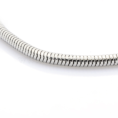 304 Stainless Steel European Style Round Snake Chains Bracelets(STAS-J015-01)-2