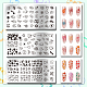 ステンレススチール DIY ネイルアート テンプレート(MRMJ-WH0092-032)-3