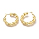 Brass Hoop Earrings(EJEW-H104-20G)-2