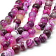 Natural Striped Agate/Banded Agate Bead Strands(G-K166-13-6mm-03)-1