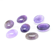 Natural Amethyst Gemstone Cabochons, Oval, 25x18x7mm(G-T020-18x25mm-26)