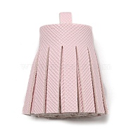 Imitation Leather Tassel Pendant Decorations, Pink, 36x20~25mm, Hole: 6x5.4mm(FIND-L013-A08)