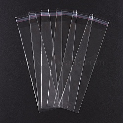 Rectangle OPP Cellophane Bags, Clear, 24x6cm, Unilateral Thickness: 0.035mm, Inner Measure: 21x6cm(OPC-R012-84)