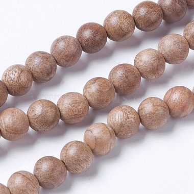 10mm BurlyWood Round Wood Beads