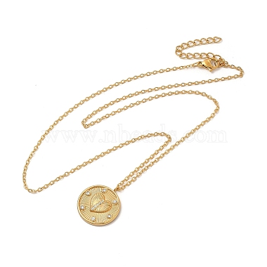 Crystal Rhinestone Heart Dangle Hoop Earring & Pendant Nacklace(SJEW-P002-02G)-4