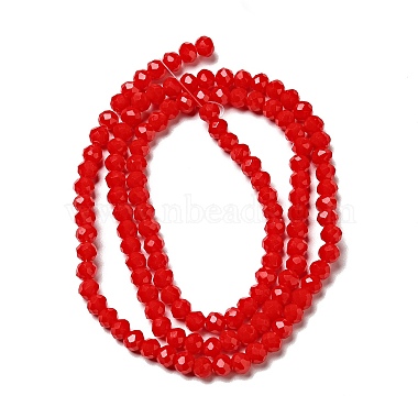 Opaque Solid Color Crystal Glass Rondelle Beads Strands(EGLA-F049A-02)-2