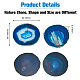 Dyed & Heated Natural Agate Slice Cup Mats(DJEW-WH0043-44B)-2