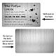 長方形 201 ステンレススチール製カスタム熱転写ウォレット カード(DIY-WH0252-032)-3