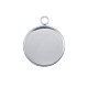 Non-Tarnish 304 Stainless Steel Pendant Cabochon Settings(STAS-Q204-PJ172-25-01)-1