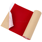 1Pc Flocking Cloth Self-adhesive Fabric, for Jewelry Drawer Craft Fabric and Craft Making, Rectangle, FireBrick, 1540x204x1mm(DIY-CY0001-88E)