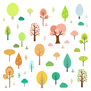 PVC Wall Stickers, for Wall Decoration, Tree Pattern, 240x830mm(DIY-WH0228-392)