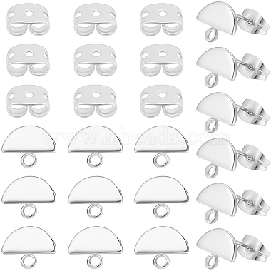 20St&uuml;ck Messing-Ohrstecker(KK-BBC0027-57)-7