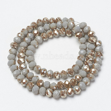Electroplate Opaque Solid Color Glass Beads Strands(EGLA-A034-P4mm-K03)-4
