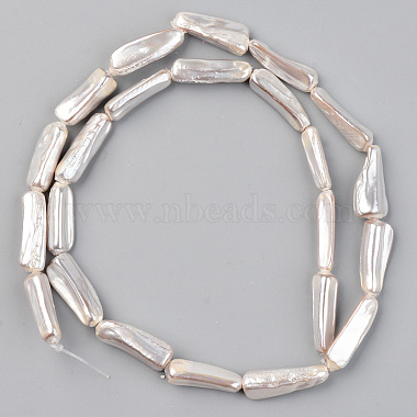 Spray Painted Natural Freshwater Shell Beads Strands(X-SHEL-S276-90A)-2