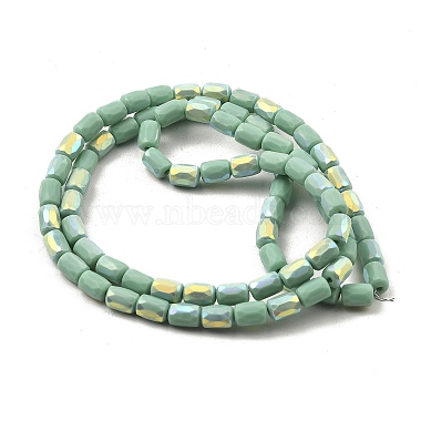 Frosted Imitation Jade Glass Beads Strands(GLAA-P058-07B-10)-2