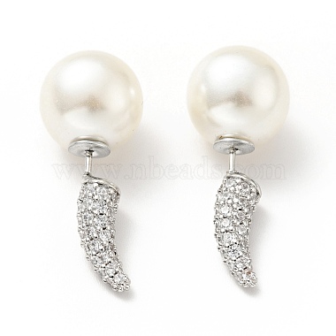 Round Cubic Zirconia Stud Earrings