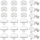 20St&uuml;ck Messing-Ohrstecker(KK-BBC0027-57)-7