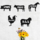 6 pcs 6 styles thème animal animal de compagnie évider dessin pochoirs de peinture(DIY-WH0394-0011)-7