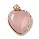 Natural Rose Quartz Pendants(G-K335-04G-16)-2