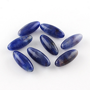 Oval Imitation Gemstone Acrylic Beads, Medium Blue, 31x12mm, Hole: 3mm, about 1pcs/4g(X-OACR-R031-04)