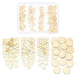 Elite 200Pcs 4 Style Gold Plated Brass Chip Solder, for DIY Jewelry Making Repair Electronic Soldering, Golden, 2.5~7x2~7x0.1~0.4mm, 50pcs/style(DIY-PH0010-47)