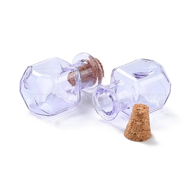 Square Glass Cork Bottles Ornament(GLAA-D002-04E)-2