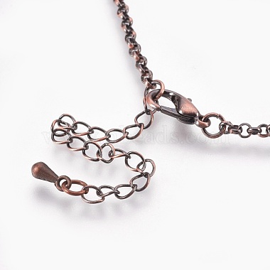 Eisen Rolo Kette Halskette machen(KK-F763-08R)-3