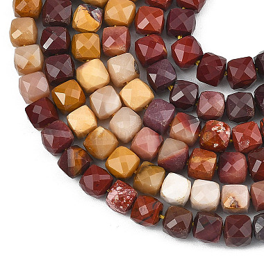 perles de Mookaite naturel brins(G-D103-C04)-5