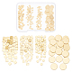 Soldadura de chip de latón chapado en oro pandahall elite 200pcs 4 estilo(DIY-PH0010-47)-1