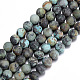 Frosted Natural African Turquoise(Jasper) Round Beads Strands(X-G-D746-8mm)-1