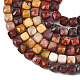 perles de Mookaite naturel brins(G-D103-C04)-5