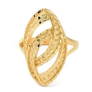 Light Gold Brass Adjustable Rings for Women, Horse Eye, Inner Diameter: 21mm(RJEW-A022-01C)