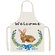 Easter Theme Polyester Sleeveless Apron, with Double Shoulder Belt, Dodger Blue, 560x450mm(PW-WG75993-12)