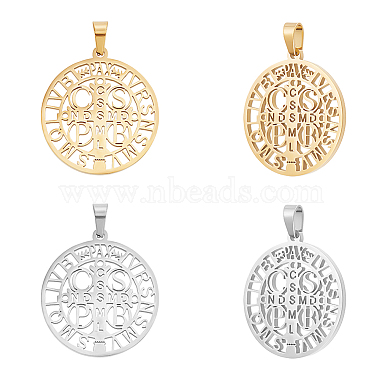 Golden & Stainless Steel Color Word 304 Stainless Steel Pendants