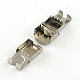 Smooth Surface 201 Stainless Steel Watch Band Clasps(STAS-R063-65)-3