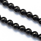 Round Natural Black Onyx Beads Strands(G-S119-8mm)-1