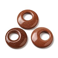 Synthetic Goldstone Pendants, Donut/Pi Disc Charms, 27.5~28x4.5~5.5mm(G-T122-76T)