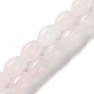 Natural Rose Quartz Beads Strands, Rice, 9x6mm, Hole: 1mm, about 44pcs/strand, 15.94 inch(40.5cm)(G-I369-B16-01)