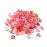 Acrylic Beads, Imitation Gemstone, Chip, Red, 8x6x4mm, Hole: 1.4mm(OACR-C020-02G)