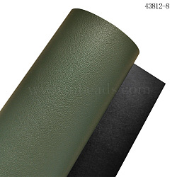 Two Tone PU Faux Leather Fabric, for DIY Crafts, Rectangle, Black, 1350x300x1.7mm(PW-WG532BC-08)