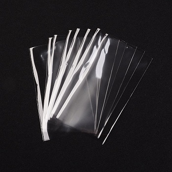 OPP Cellophane Bags, Rectangle, Clear, 12x7cm, Unilateral Thickness: 0.035mm