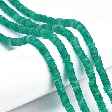 Handmade Polymer Clay Beads Strands(CLAY-R089-6mm-166)-5