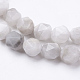 Brins de perles d'agate en dentelle folle blanche naturelle(G-J376-14-8mm)-3