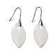 Natural Quartz Crystal Horse Eye Dangle Earrings(EJEW-I315-01P-02)-1