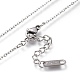 304 Stainless Steel Heart Key Pendant Necklaces(NJEW-I240-16)-4